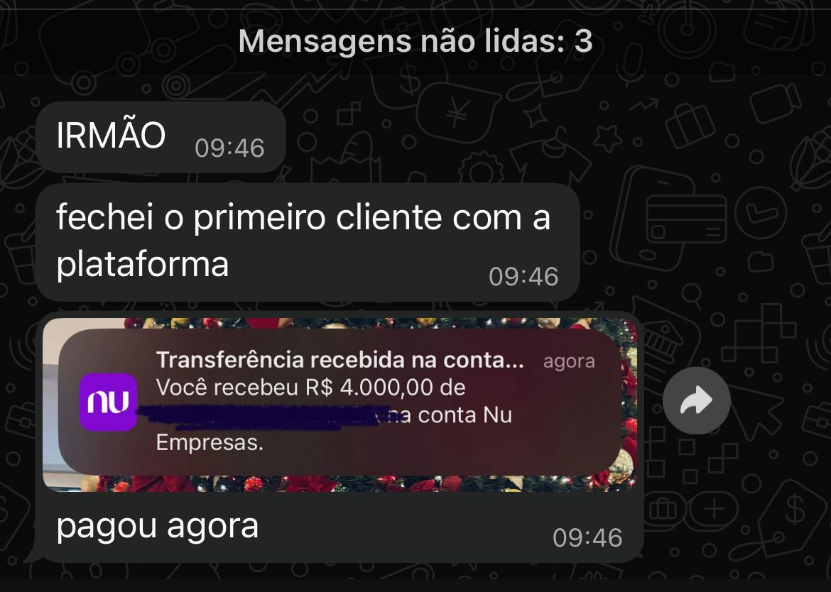 Depoimento Pagamento